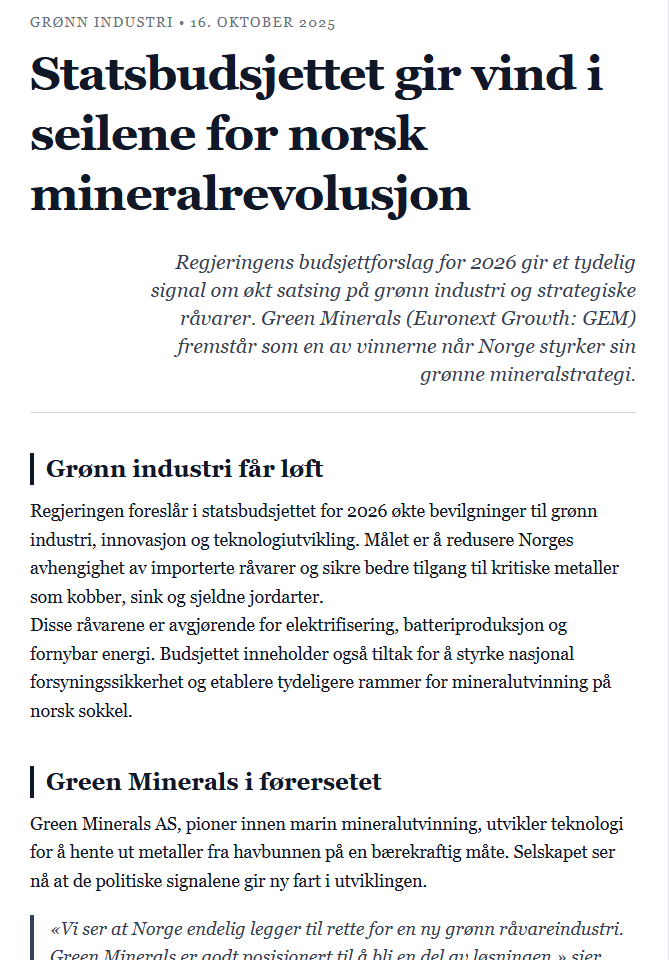 grønn industri 1