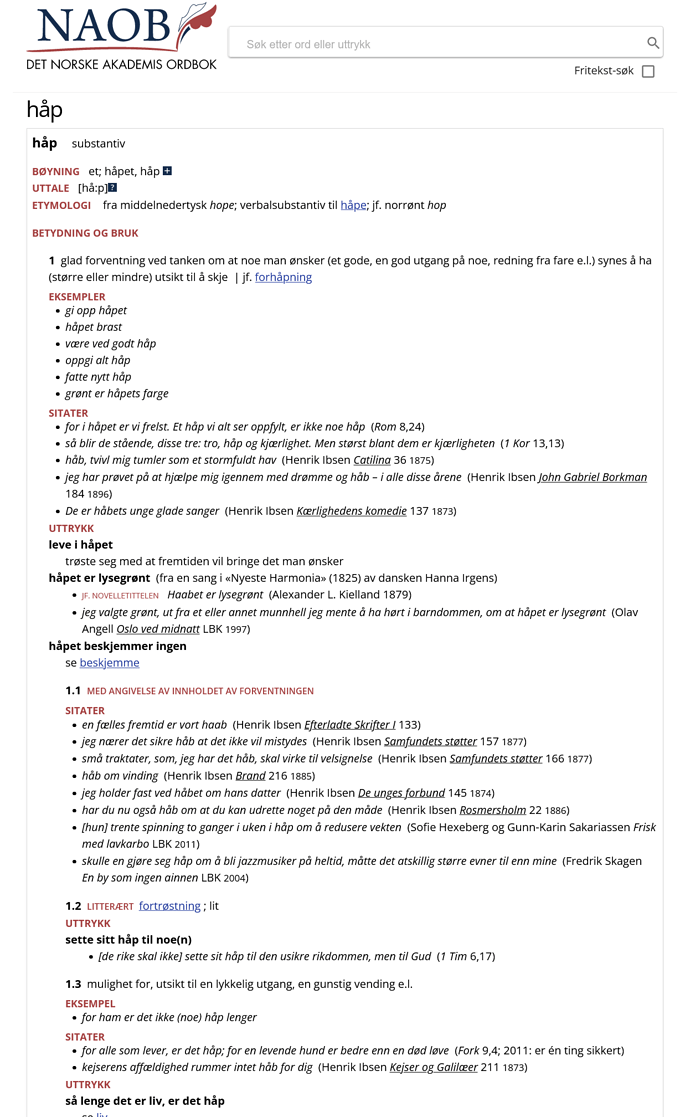 Screenshot 2021-10-29 at 14-07-32 håp - Det Norske Akademis ordbok