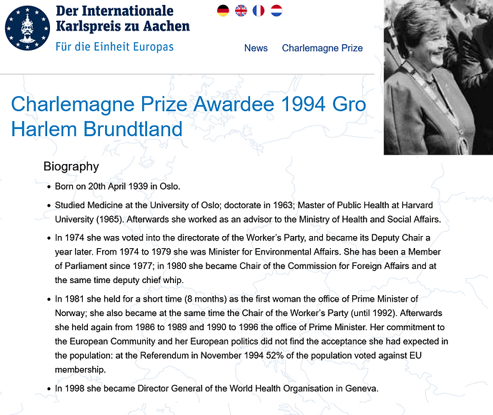 Screenshot 2022-09-08 at 11-26-33 Karlspreis Laureates Gro Harlem Brundtland 1994 Biography