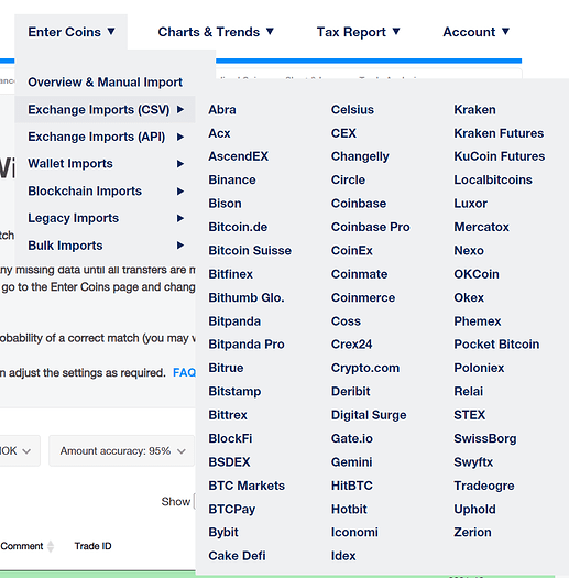 Utdrag CSV import