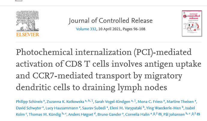Screenshot_2021-03-19 Photochemical internalization (PCI)-mediated activation of CD8 T cells involves antigen uptake and CC...