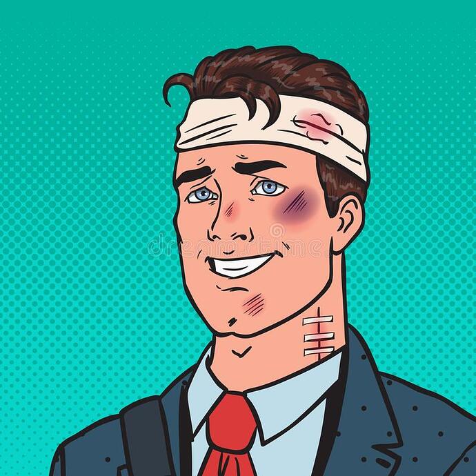 pop-art-beaten-positive-businessman-man-bruised-injured-pop-art-beaten-positive-businessman-man-bruised-injured-vector-107202485