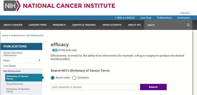 efficacy
