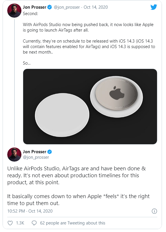 2020-10-15 10_50_34-'AirPods Studio' production reportedly hits snag, 'AirTags' could debut in Novem